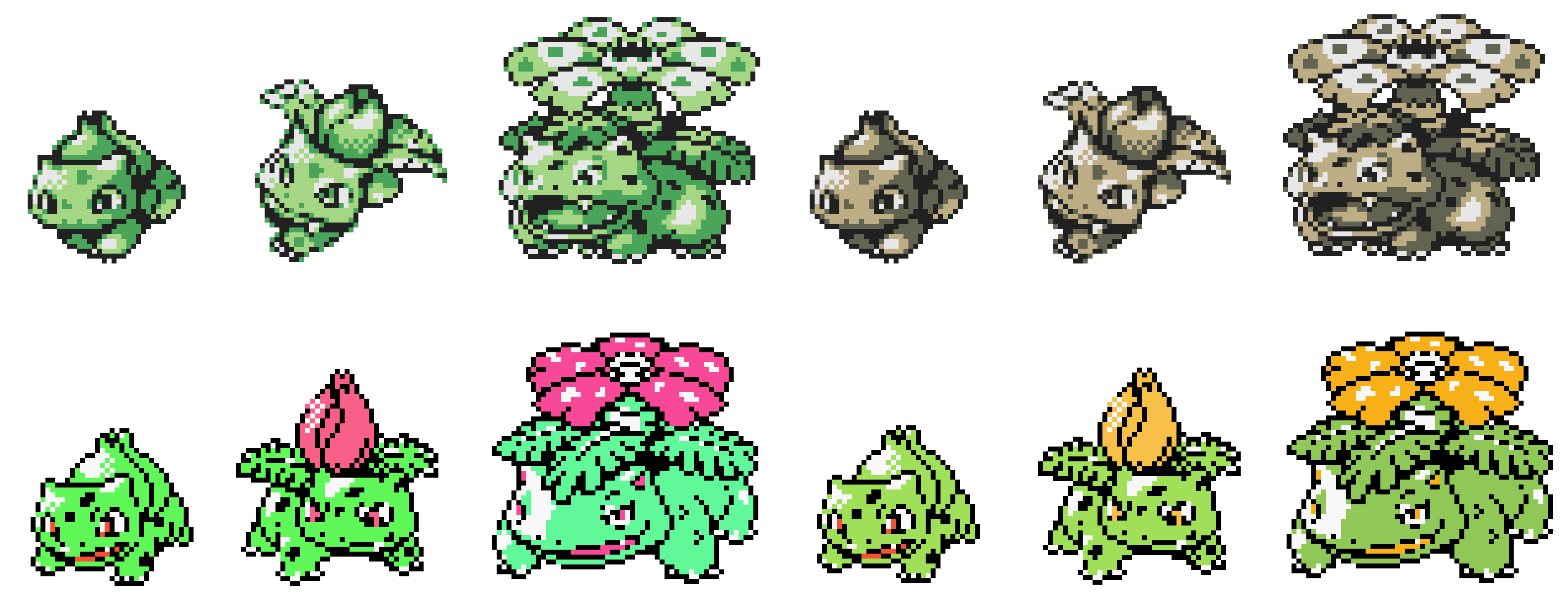 all shiny pokemon sprite sheet