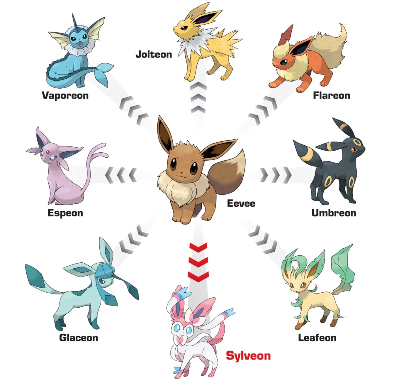 What Are The Different Eevee Evolutions? Vaporeon, Flareon, And Jolteon  Aren't The Only Ones