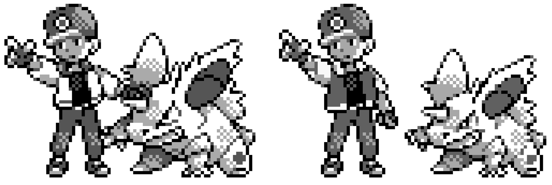 Pokemon Trainer Red from the original Pokemon games sprite is from